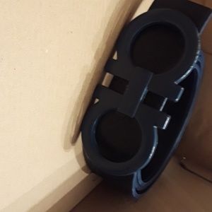 Navy Blue Salvatore Ferragamo Belt